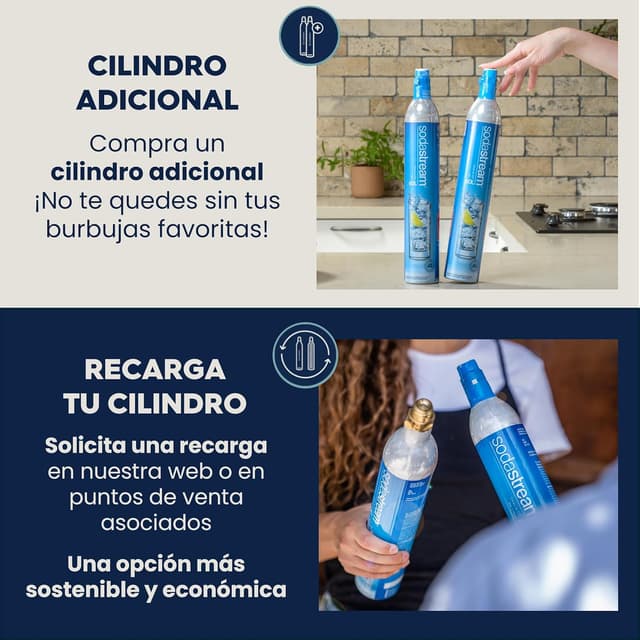 Thumbnail 1 de SodaStream Cilindro de Gas Azul para Jet y Spirit, 60L 🧪