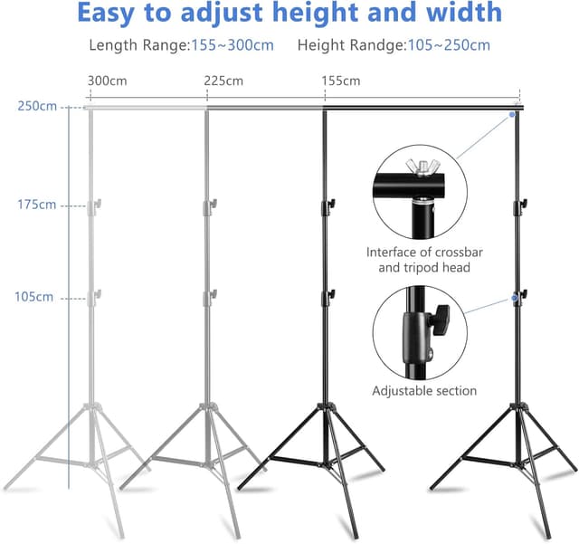 Detalle de MSKIRA Backdrop Stand 2.5x3m