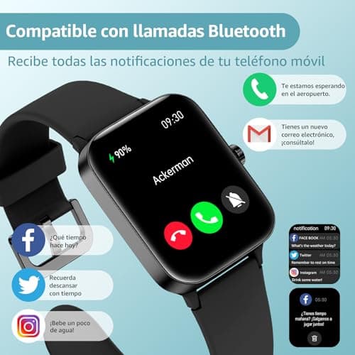 Thumbnail 5 de Montre connectée homme femme 1,95"