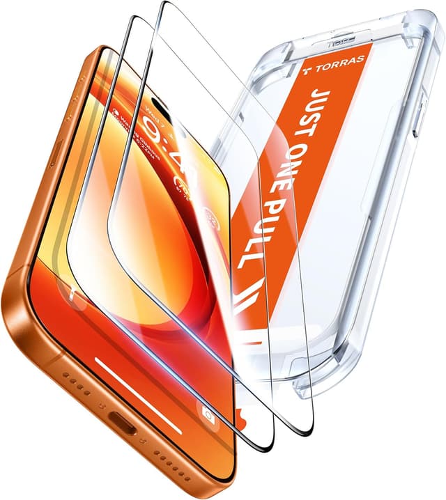 Detalle de TORRAS Unbreakable iPhone 17 Pro screen protector 6.3-inch