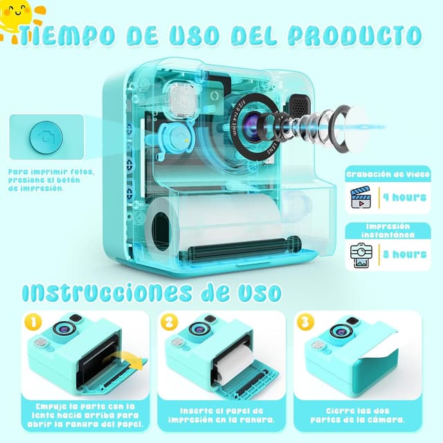 Detalle de Yidoroye Bambini Fotocamera istantanea 2,4