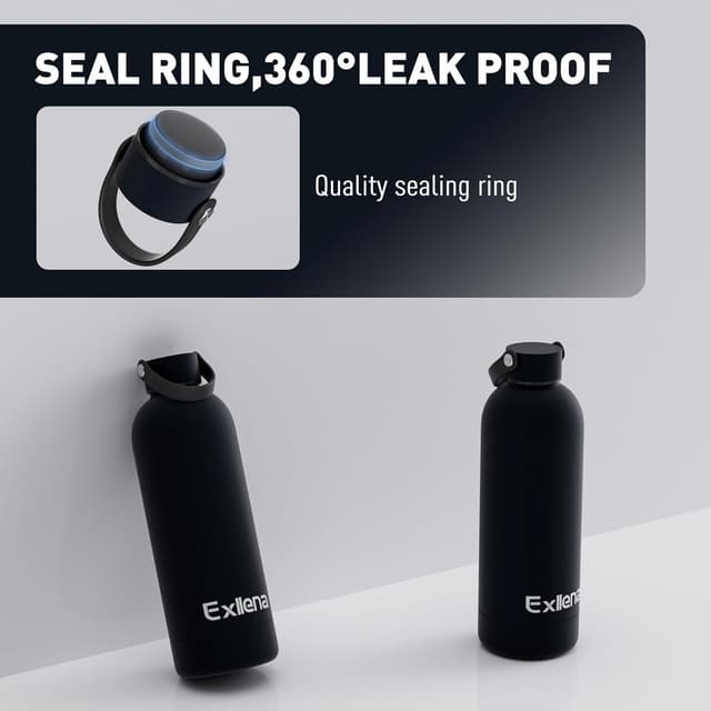 Thumbnail 3 de Exllena 500ml stainless steel water bottle