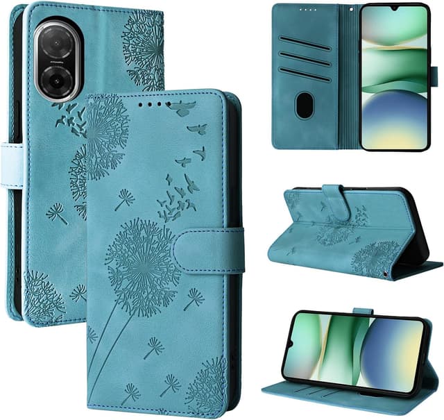 Detalle de Rostsant Handyhülle für Xiaomi Redmi A5 4G Löwenzahn – magnetisches Flip Case mit Kartenfächern