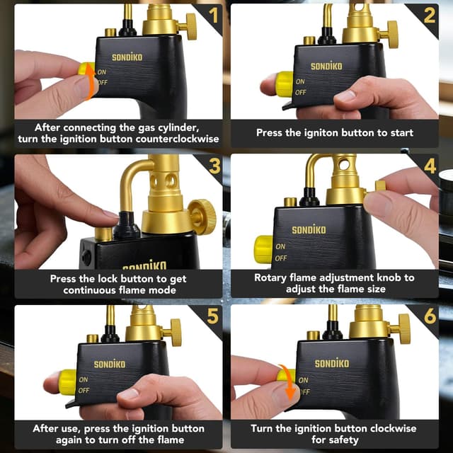 Thumbnail 4 de Sondiko GJ-8000 Mapp gas torch head