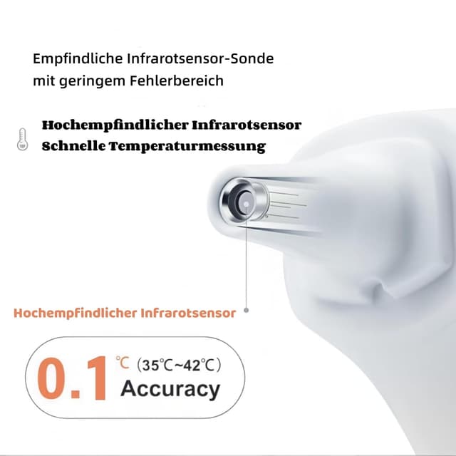 Detalle 2 de Berrcom Fieberthermometer Infrarot Stirn Ohr