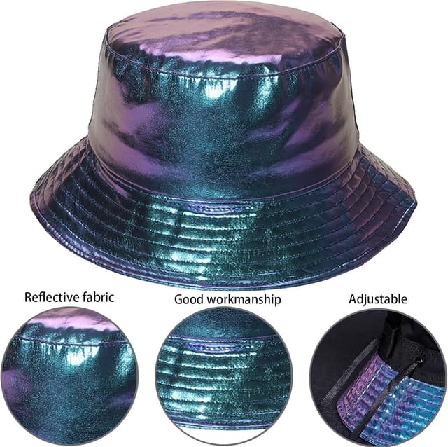 Thumbnail 2 de CWENDANER Glänzender Metallischer Fischerhut 58 cm