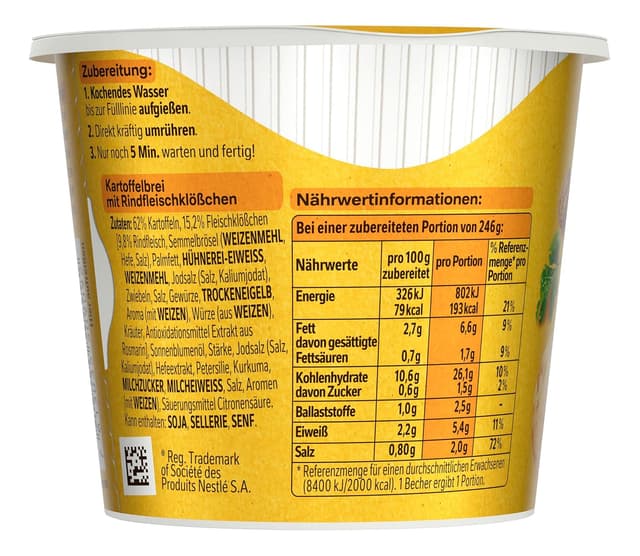 Thumbnail 1 de MAGGI 5 Minuten Terrine Kartoffelbrei 8×46g 🍲