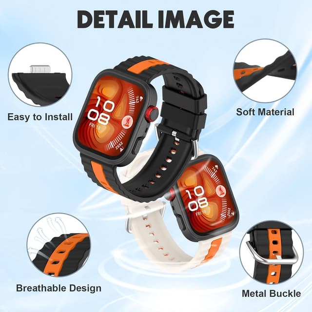 Detalle de Xisair 2 Silicone Straps for Huawei Fit 4