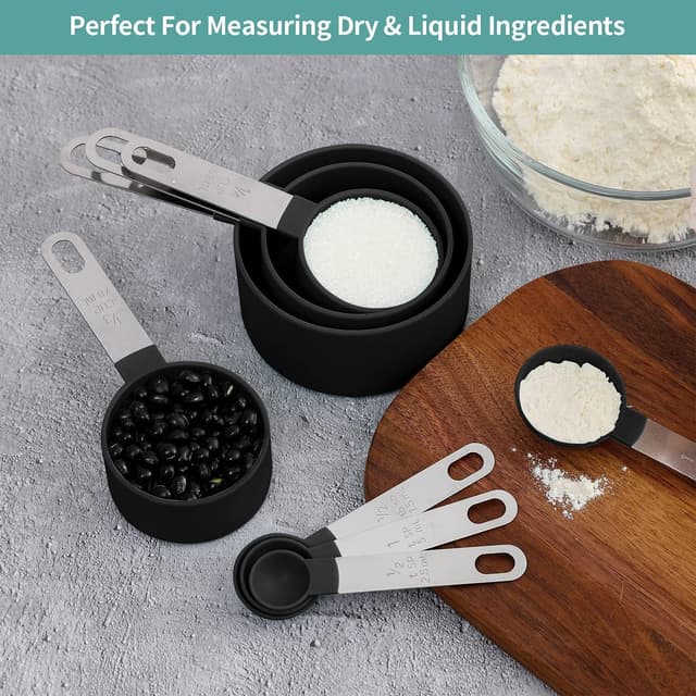 Imagen de 8 Pcs Measuring Cups and Spoons Set en OfertitasTOP
