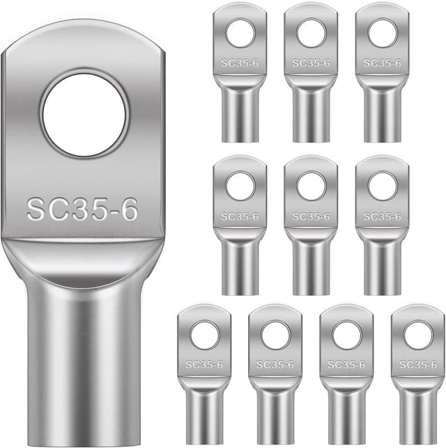 Detalle de Flintronic capicorda terminali da crimpare SC 35-6 (rame stagnato), kit da 10 pezzi