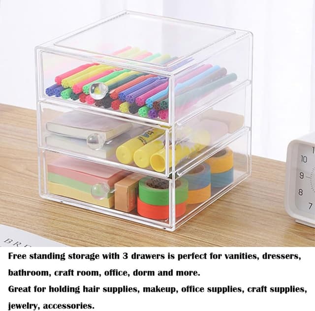 Thumbnail 1 de Himifuture Makeup Organiser 3-Drawer