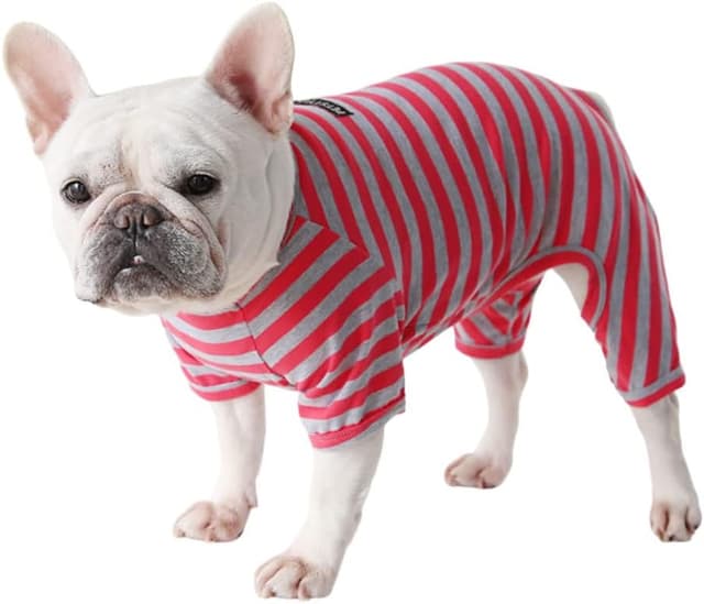 Thumbnail 6 de BT Bear Fat Dog Clothes Classic Striped Pyjamas Jumpsuit (Blue, Size L)