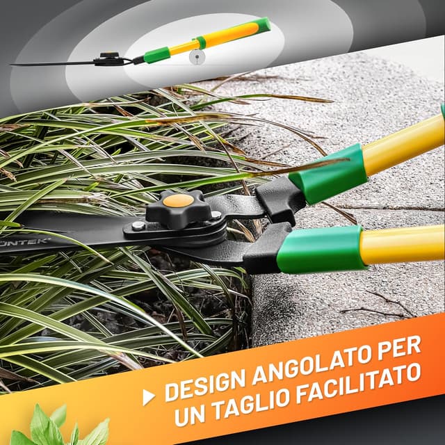 Detalle de GRÜNTEK Cesoia per siepi manuale da potatura da 57 cm (lame ondulate)