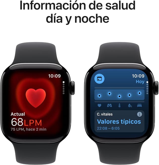 Detalle 1 de Apple Watch Series 10 GPS Negro Aluminium 42mm 🕒