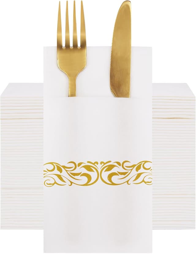 Imagen de VANHEON Linen Feel Napkins 50 Pack en OfertitasTOP