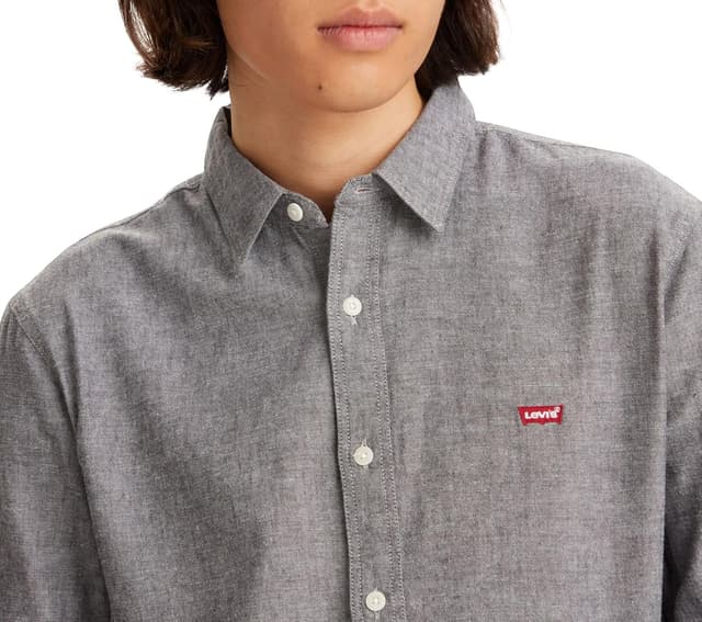 Detalle de Levi’s Long-Sleeve Battery Housemark Slim : chemise homme à manches longues