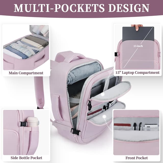 Detalle de ETRONIK Cabin Bag 24L carry on backpack 📒