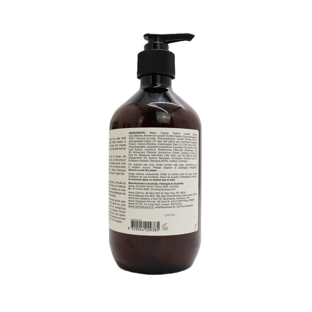 Detalle de Aesop Classic Shampoo (Gentle Formulation) with Rosemary, Cedarwood & Juniper Berry