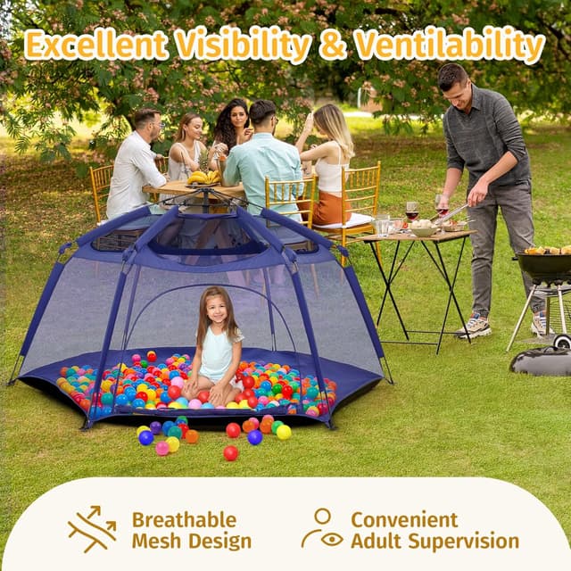 Detalle de Alvantor Baby Playpen Play Yard, 84 in