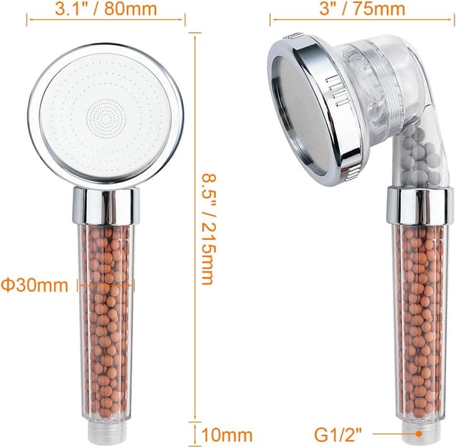 Thumbnail 1 de Ibergrif M22025 Alcachofa de ducha 3 modos con filtro