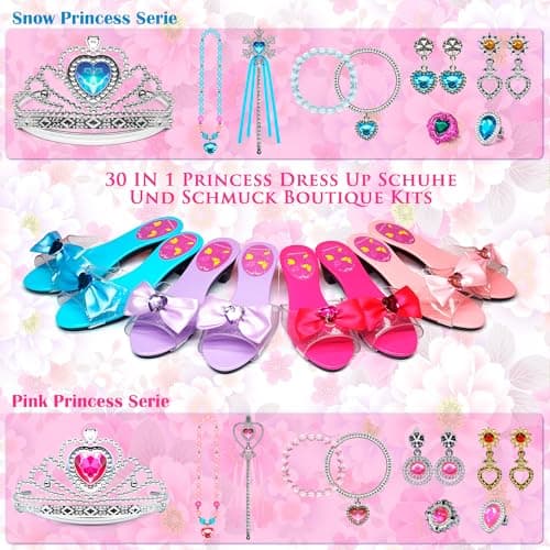 Thumbnail 1 de Zapatos de Princesa para Niñas con Corona y Joyería 👑