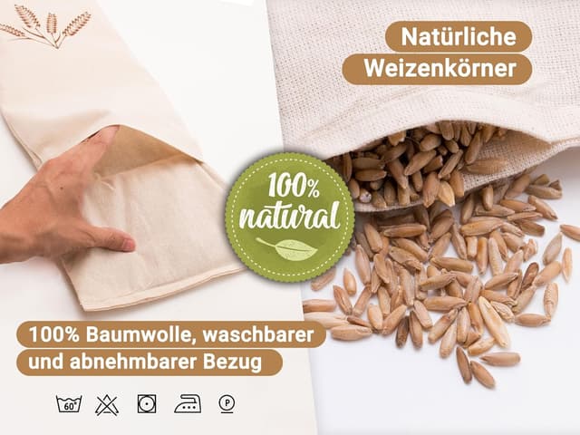 Detalle de ZOLLNER Körnerkissen groß 20x53 cm ♨