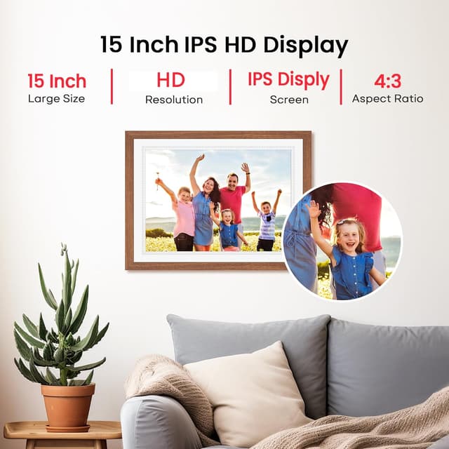 Detalle de Frameo 15 Inch WiFi Digital Photo Frame
