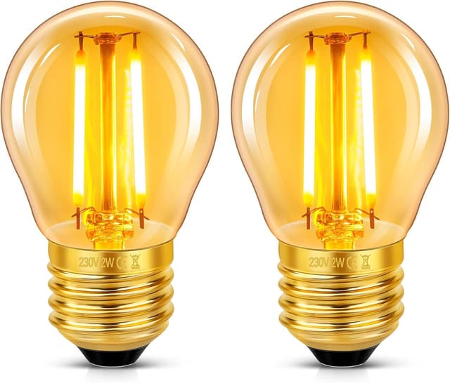 Detalle de 2 Stück Edison LED Glühbirnen G45 E27