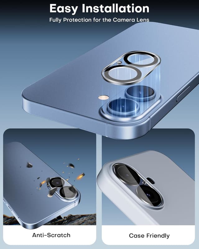 Thumbnail 6 de OMOTON Panzer für iPhone 17, 3+3 Stk.