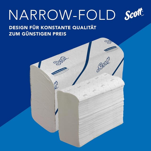 Detalle 2 de Scott Essential Narrowfold Papierhandtücher 16 x 220