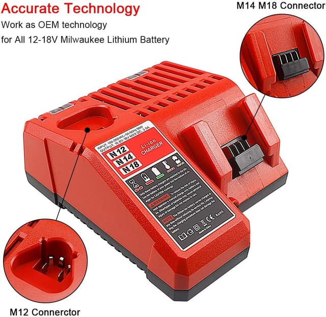 Detalle 1 de Milwaukee Rapid Charger Replacement M-12/M-18