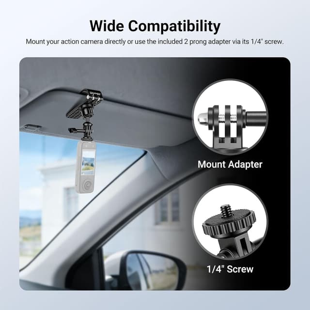 Detalle de NEEWER Basics Car Sun Visor Mount 360°