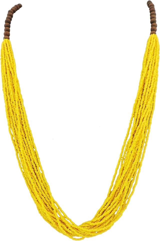 Thumbnail 6 de Bocar NK-10407 long multiple row handmade beaded statement necklace with gift box