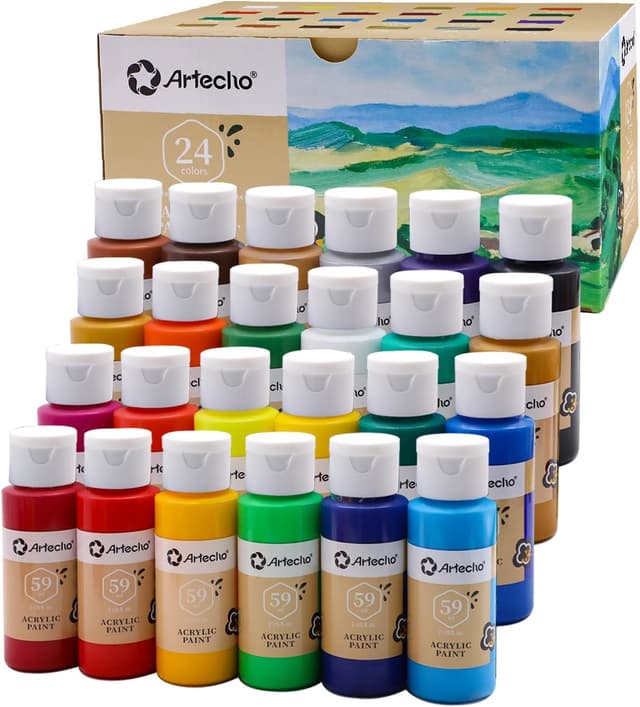 Imagen de Artecho Pinturas Acrílicas 24 x 59 ml set en OfertitasTOP