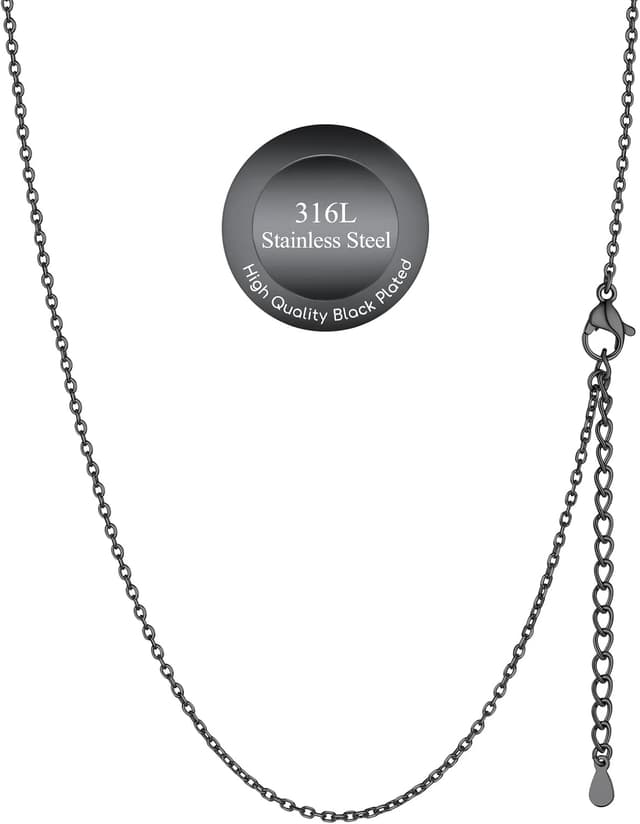 Thumbnail 6 de Suplight Gliederkette Damen ohne Anhänger aus Edelstahl (316L) – Charm Choker in 1,4 mm / 2,5 mm, Längen 35–76 cm + 2 cm