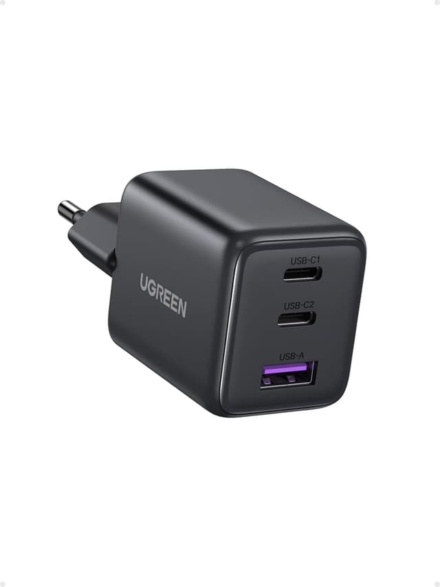 Detalle de UGREEN Zapix 30W caricatore USB-C 3 porte GaN II