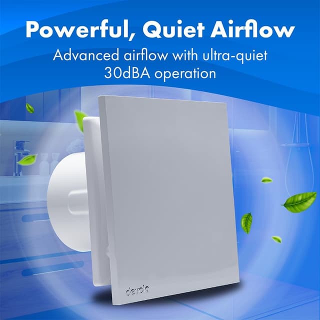 Thumbnail 2 de Devola DVQTF100 100mm Bathroom Extractor Fan