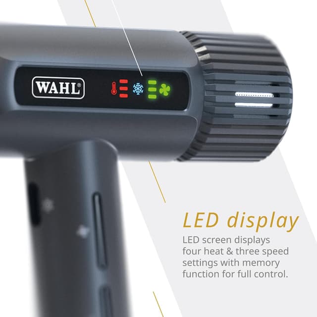 Thumbnail 6 de Wahl Vanquish Cool Grey Hair Dryer with LED Display, Cool Shot & Auto-Clean