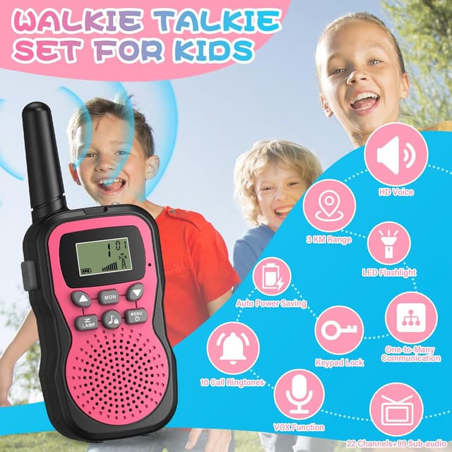 Detalle 2 de Apkezel Walky Talky 3er Set 1000 mAh