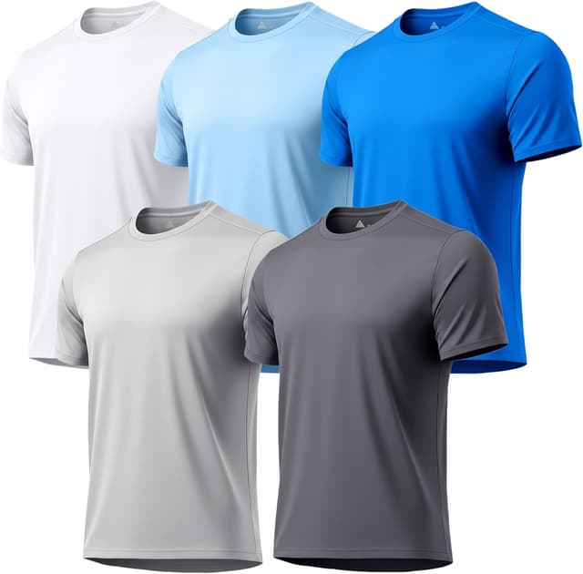 Thumbnail 6 de ZITY 5-Pack Men’s UPF 50+ Sun Protection T-Shirts (Athletic Fit, Fast Dry, Breathable)