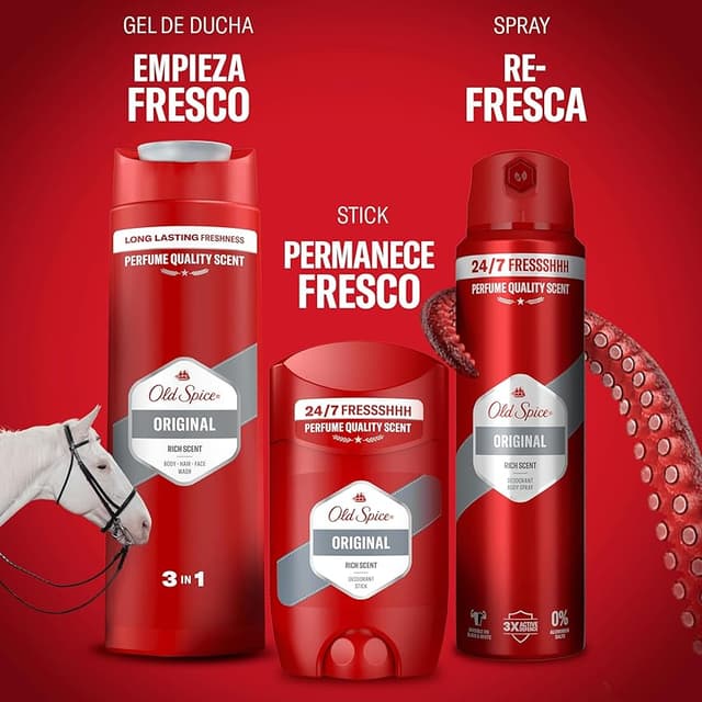 Thumbnail 6 de Old Spice Original 4x150 ml desodorante en spray para hombre