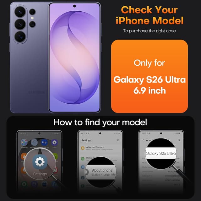 Thumbnail 5 de TAURI Magnetic for Samsung Galaxy S26 Ultra Case 15ft