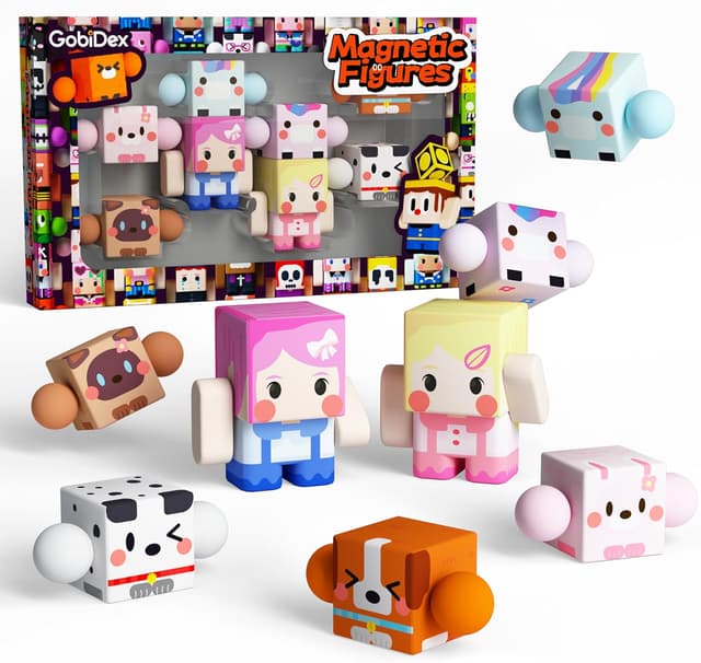 Imagen de GobiDex Magnetische Bausteine Figuren 8 Stück en OfertitasTOP
