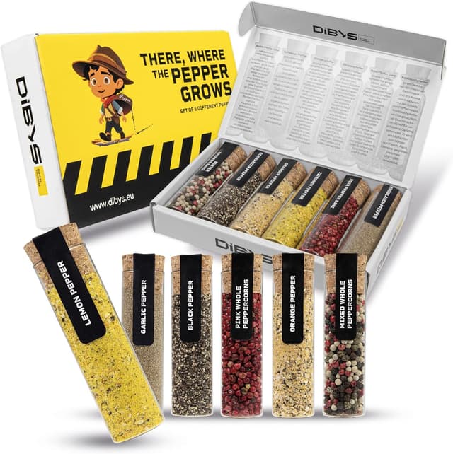 Imagen de DIBYS Pepe Set Misto 6 varietà di pepe 🌶 en OfertitasTOP