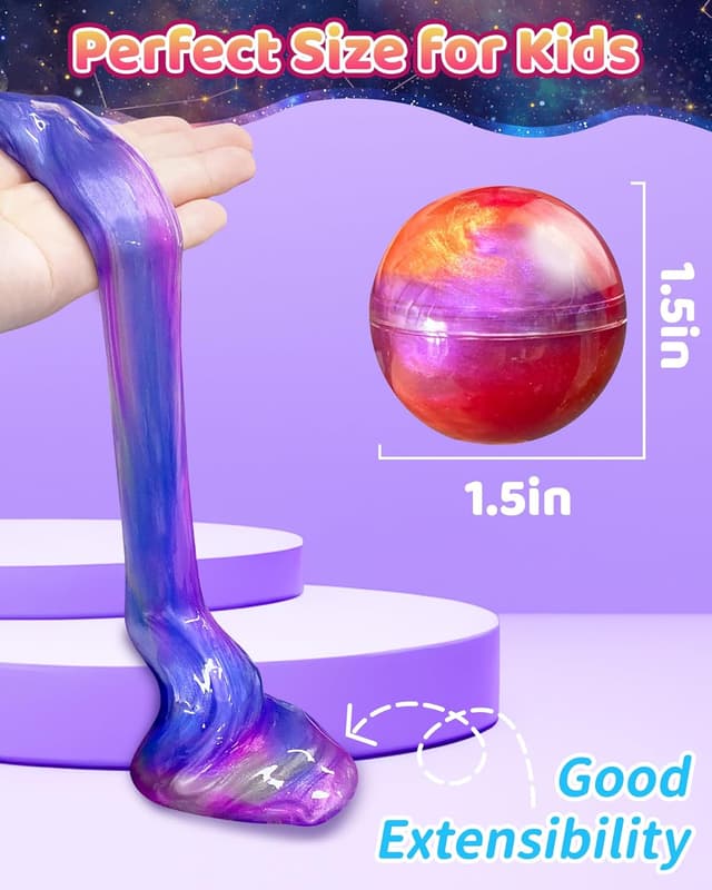 Thumbnail 5 de Galaxy Slime 24-Pack Party Favors