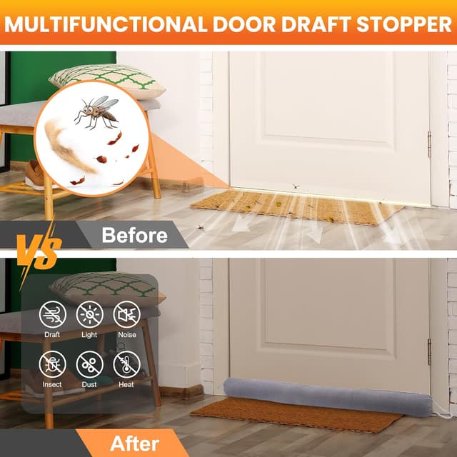 Thumbnail 2 de Door Draft Stopper 36-inch under-door weight for wind protection 🏠