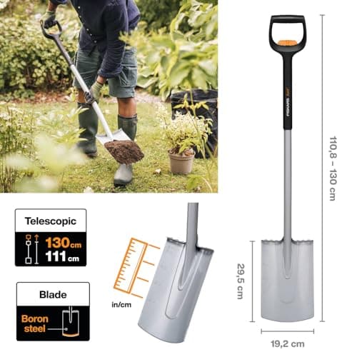 Thumbnail 1 de Fiskars Pala telescópica 111-130 cm jardín