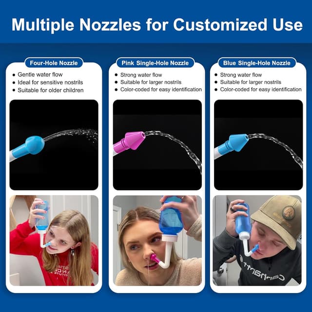 Thumbnail 2 de Neti Pot Kit 300 ml nasal rinse set 🚰