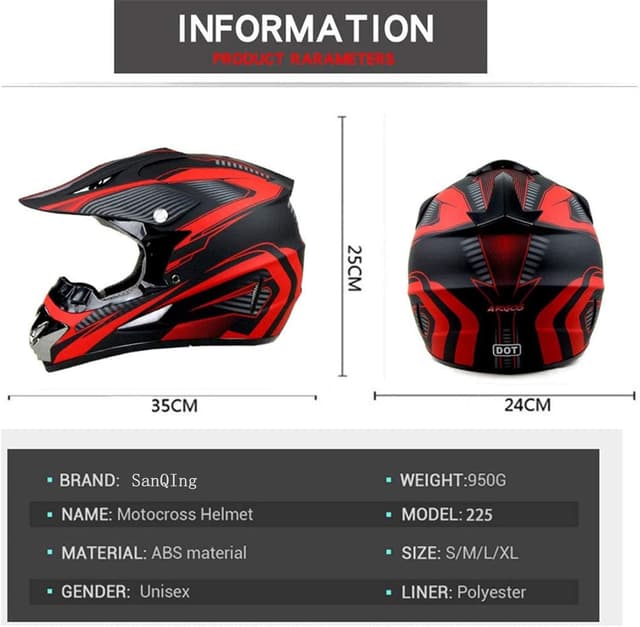 Thumbnail 4 de Motocross Helmet XL DOT Certified