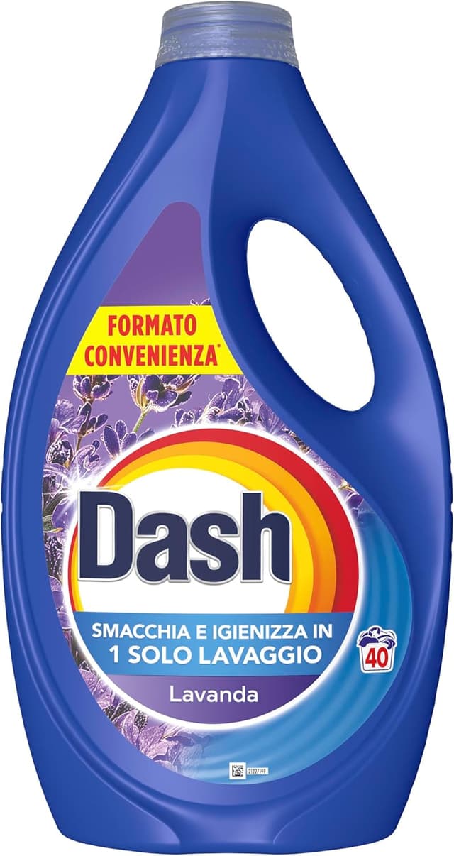 Detalle de Dash detersivo liquido per lavatrice alla lavanda, 160 lavaggi (4x40)
